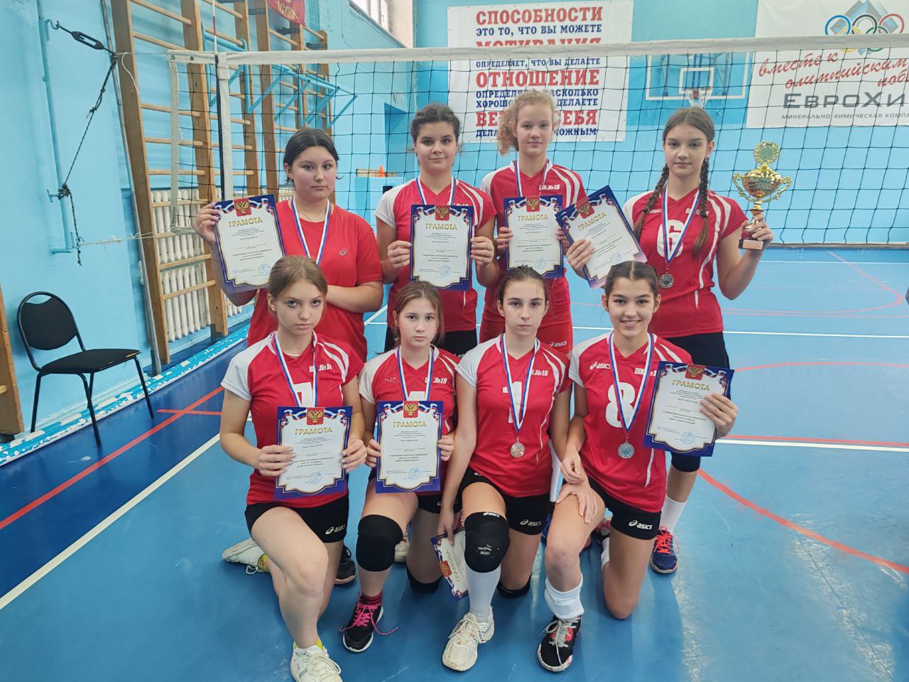 Первенство города Новомосковска по волейболу среди девушек 5-8 классов.